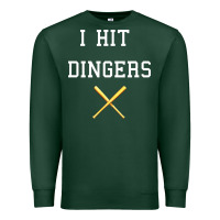 Sports Green i hit dingers baseball Premium Sweatshirt - maiPhamDesign