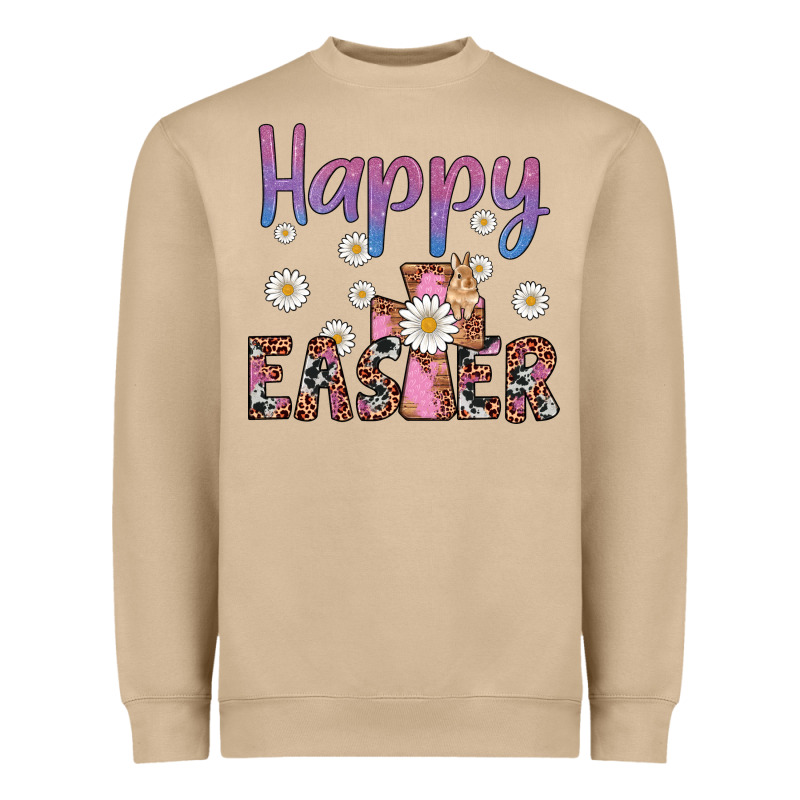 Happy Easter Cross Heavyweight Sweatshirt by Artiststas | Teevron