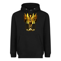 Black #metropolis drama Heavyweight Hoodie - maiPhamDesign
