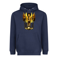 Navy #metropolis drama Heavyweight Hoodie - maiPhamDesign