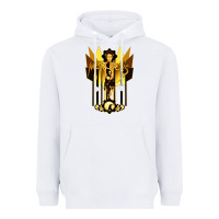 White #metropolis drama Heavyweight Hoodie - maiPhamDesign