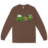 Chestnut Cactus Lover Cactus Coffee Cups Long Sleeve Tee - FaDigitalArtStudio