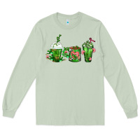 Matcha Cactus Lover Cactus Coffee Cups Long Sleeve Tee - FaDigitalArtStudio