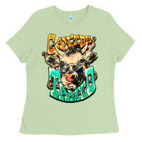 Matcha Can't be tamed cow Ladies Tee - HowdyJamesFarm