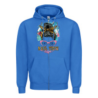 True Royal nail tech life messy bun Zipper Hoodie - BarkalooDesign