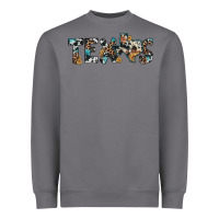 Storm texas sunflower cowhide leopard texas map Heavyweight Sweatshirt - Artiststas