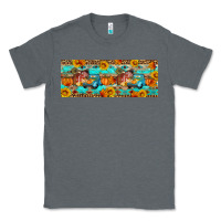 Charcoal Heather Farm life fall Classic Tee - Artiststas