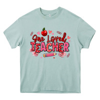 Arona one loved teacher afro messy bun Heavy Core Tee - texasbilliewilder