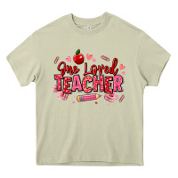 Mossy one loved teacher afro messy bun Heavy Core Tee - texasbilliewilder