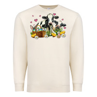 Sandshell easter cows with chicks Premium Sweatshirt - AdoDesignShop