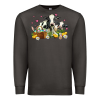 Smoke easter cows with chicks Premium Sweatshirt - AdoDesignShop