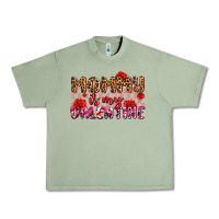 Oil Green mommy is my valentine olıvıa Urban Heavy Tee - OliviaCreatesArt