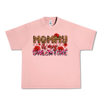 Salmon mommy is my valentine olıvıa Urban Heavy Tee - OliviaCreatesArt