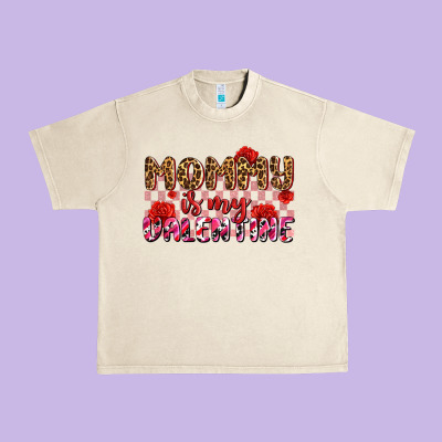 Mommy Is My Valentine Olıvıa Urban Heavy Tee Designed By Oliviacreatesart