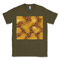 Army Green gold glitter with leopard pattern Classic Tee - TumblerDesignByShophia
