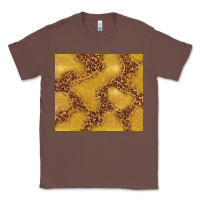Chestnut gold glitter with leopard pattern Classic Tee - TumblerDesignByShophia