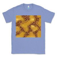 Colony Blue gold glitter with leopard pattern Classic Tee - TumblerDesignByShophia