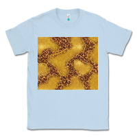 Dusty Blue gold glitter with leopard pattern Classic Tee - TumblerDesignByShophia