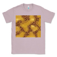 Lilac gold glitter with leopard pattern Classic Tee - TumblerDesignByShophia