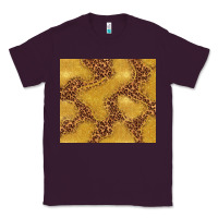 Plum gold glitter with leopard pattern Classic Tee - TumblerDesignByShophia