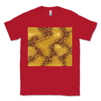Red gold glitter with leopard pattern Classic Tee - TumblerDesignByShophia