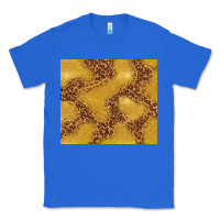 True Royal gold glitter with leopard pattern Classic Tee - TumblerDesignByShophia