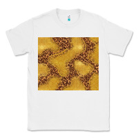 White gold glitter with leopard pattern Classic Tee - TumblerDesignByShophia