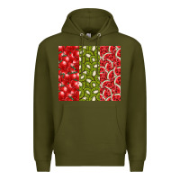Army Green summer fruits Premium Hoodie - CowhideDigitalArt
