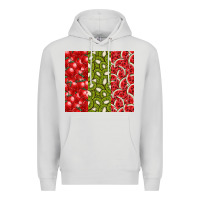 Dove Grey summer fruits Premium Hoodie - CowhideDigitalArt
