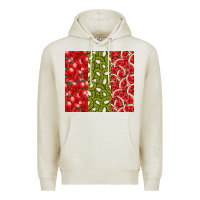 Oatmeal Heather summer fruits Premium Hoodie - CowhideDigitalArt