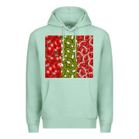 Seafoam summer fruits Premium Hoodie - CowhideDigitalArt