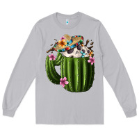 Moon Dust Day Of The Dead Mexican Cactus Long Sleeve Tee - FaDigitalArtStudio