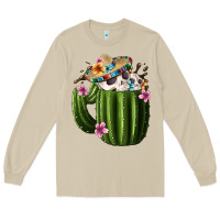 Day Of The Dead Mexican Cactus Long Sleeve Tee | Teevron