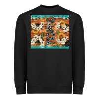 Black texas sunflower cactus cowhide Heavyweight Sweatshirt - Artiststas