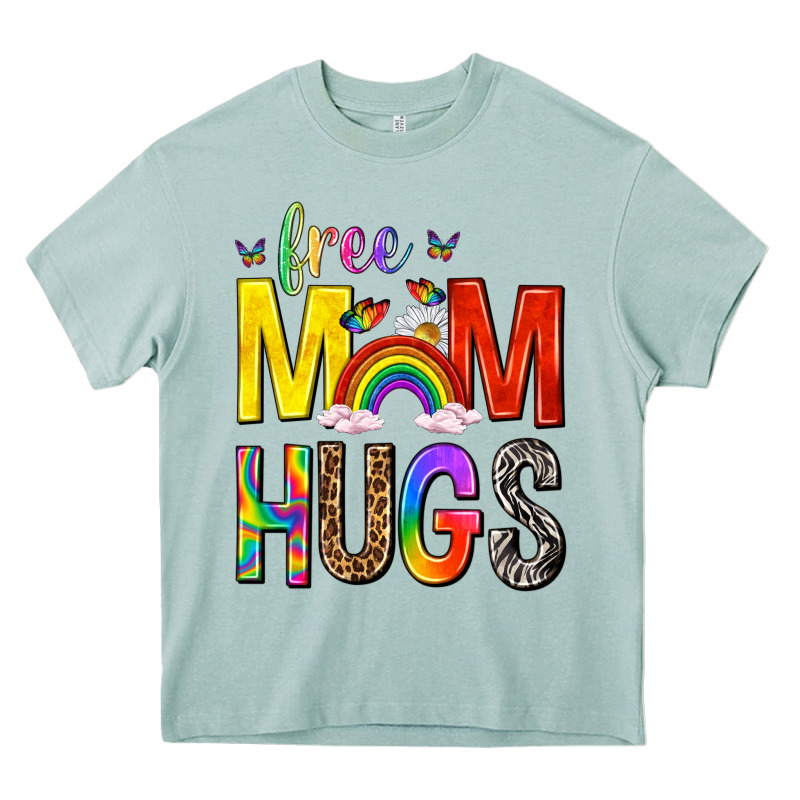 Free Mom Hugs With Butterflies Heavy Core Tee by texasbilliewilder | Teevron