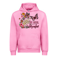 Fuchsia Pink be real not perfect Urban Hoodie - JahusDesignShop