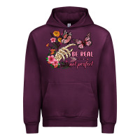 Mauve Wine be real not perfect Urban Hoodie - JahusDesignShop