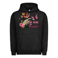 Pigment Black be real not perfect Urban Hoodie - JahusDesignShop