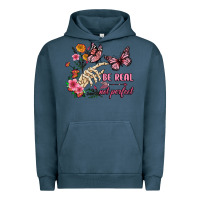 Pigment Midnight Navy be real not perfect Urban Hoodie - JahusDesignShop
