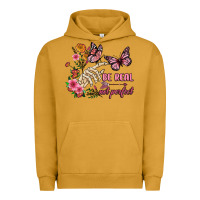 Pigment Peanut Butter be real not perfect Urban Hoodie - JahusDesignShop