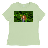 Matcha wizard girl and cat Ladies Tee - TumblerDesignByShophia