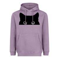 Peeking Cat Heavyweight Hoodie | Teevron