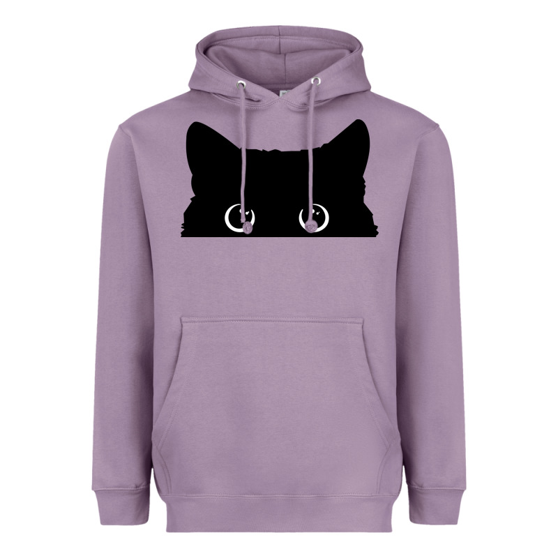 Peeking Cat Heavyweight Hoodie by maiPhamDesign | Teevron