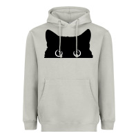 Moon Dust Peeking Cat Heavyweight Hoodie - maiPhamDesign