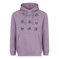 Lavender Skulls Heavyweight Hoodie - maiPhamDesign