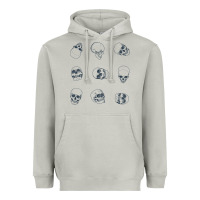Moon Dust Skulls Heavyweight Hoodie - maiPhamDesign