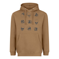 Toasted Coconut Skulls Heavyweight Hoodie - maiPhamDesign