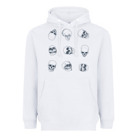 White Skulls Heavyweight Hoodie - maiPhamDesign