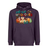 Plum just a girl who loves fall Heavyweight Hoodie - AdoDesignShop