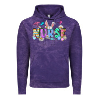 Cloud Purple Easter Nurse Vintage Hoodie - OliviaCreatesArt